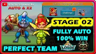 Lords mobile Limited Challenge Bloodlust Stage 2 Fully Auto|Grim Wolf Stage 2 Auto & x2 Mode 2025