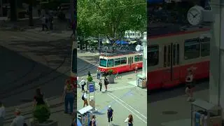 Z&uuml;rich Tram.  Shot on a Sony A7C.  #citycore #moodygrams #europe #travel #urban #postmodern