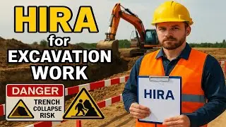 How to Prepare Excavation HIRA | Hazard Identification and Risk Assessment @HSE STUDY GUIDE