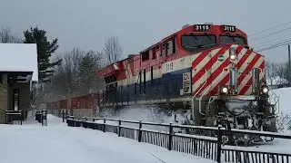 Parry Sound Train Crossing - February 1, 2023