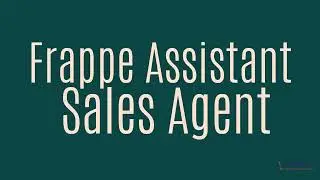 Frappe Sales Agent Demo Video: Promantia
