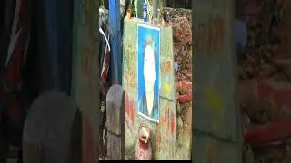 Cambodia Village: Secret hill tribal cemetery in jungle