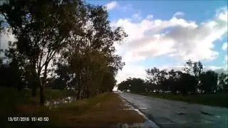 Water over road