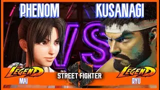 SF6 Match &diams; PHENOM (Mai) 🆚 KUSANAGI (Ryu) &diams; High level matches