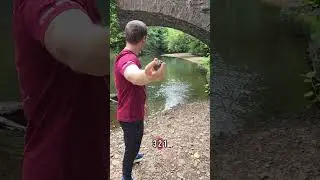Think FAST! Will it skim? Moon rock vs. stone_skimmer! 🪨🌠 #stoneskimming #nature #moonrock #water