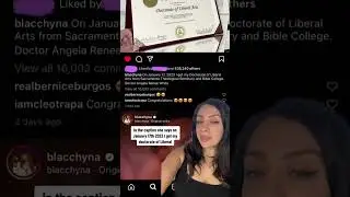 Blac Chyna (Angela White) Celebrates Receiving Doctorate Degree! #blacchyna