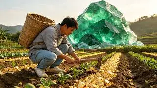 小伙锄地意外挖通外星球！满地黄金一座山翡翠，一夜暴富征服美女总裁，从此人生开挂！ #短剧 #男频 #爽剧 #逆袭 #反转