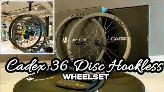 Колесная пара CADEX 36 DISC без зацепов + вес и тест звука задней ступицы