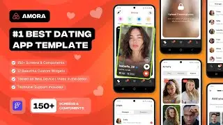 Amora - Online Dating App Template #flutterflow #flutterflowtutorial