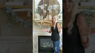 Repurposed Wooden Spool World Map