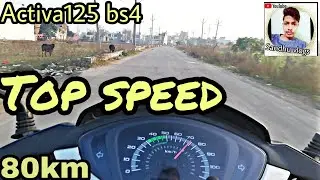Honda Activa 125 bs4 top speed review / sandhu vlogs