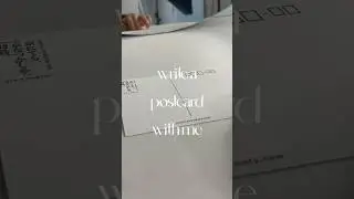 Write a postcard with me! #postcard #packingorders #waxseal #hanko #japanese