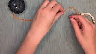 Mala Making: Doubled Cord, Overhand Knot Practice (Right-Handed)