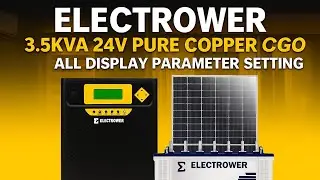 electrower solar inverter display perameter setting |solar inverter |Mppt pcu 