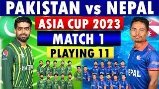 Playing 11 Pakistan vs Nepal Asia cup 2023 live in Multan @bcciofficial @ABPNews  @aajtak
