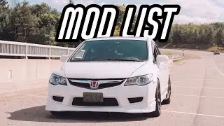 MOD LIST on my FD2 Inspired Honda Civic Si (FA5) (2006-2011)