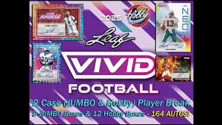 Чехол Leaf VIVID FOOTBALL 2 2025 года (большой/хобби) Player Break#1 Ebay Live 10/06/25