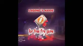 TOP 3 LEGEND'S NAME ! THE BEST NAMES IN FREE FIRE🔥#newtrend #ff #shorts