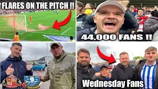 FLARES | LIMBS | MASSIVE ATTENDENCE | 1-0 Sunderland vs Sheffield Wednesday
