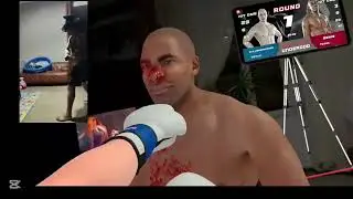 fun with vr boxing😁 #boxingunderdog #vrboxing #metaquest3s 