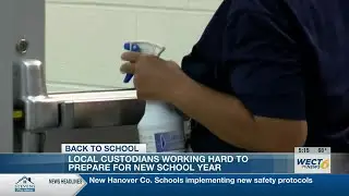 School custodians have been hard at work while students were enjoying summer break