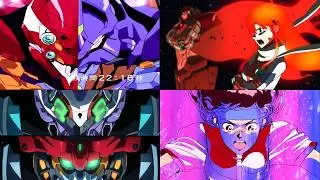 GQuuuuuuX x GFreD MAV (Gundam Gainax Comparison)[EVA Diebuster Gunbuster FLCL ガンダム トップをねらえ エヴァ 比較]