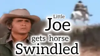 Bonanza TV Show Favorite scenes with Little Joe getting his horse swindled for a watch  😀