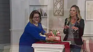 Plow & Hearth Wooden Advent Calendar Sleigh on QVC