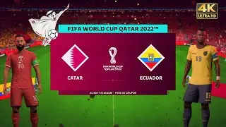 Qatar Vs Ecuador // Mundial Qatar 2022 Fase De Grupo [FIFA 23 Next Gen] 4k
