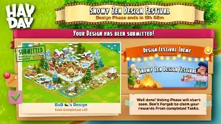 Snowy Zen Design Submitted ❄️ | Hay Day Gameplay