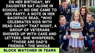 She Sat Alone on Her Birthday&mdash;Then Her Dad&rsquo;s Army Friends Showed Up With Cake
