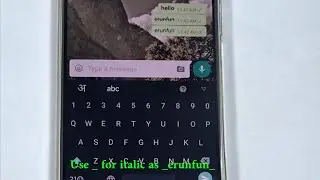 How to write bold , italic and strike- through on whatsapp !whatsapp hacks