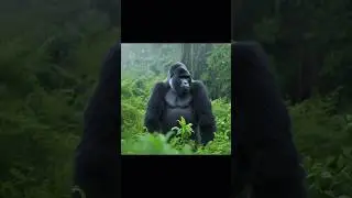 Jungle King Gorilla | Power of Wild Nature 🦍🌿 #Shorts #gorilla