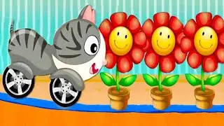 Kids Car racing game Beepzz Cats #19 🚙👀Fun Games!😜