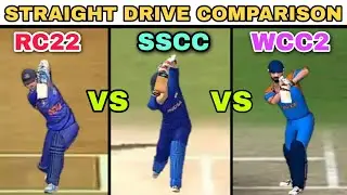 Straight Drive Comparison | Rc22 Vs Sscc Vs Wcc2 | Rc22 | Sscc | Wcc2 | FewRen Gaming