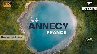 Lake Annecy, France by 8K Drone | Menthon Saint Bernard VR aerial Insta360 Pro 2 T-Motor
