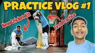 First Cricket Practice With My New Cricket Kit || Cricket Kit || SOLO CRICKETER