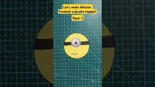 Minion fondant cupcake topper #fondanttopper #minions #cake #cupcake #shortsindia