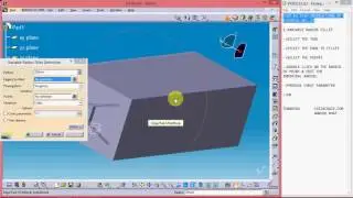 33 CATIA V5 ,PART DESIGN , VARIABLE RADIUS FILLET