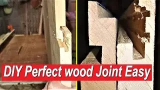 DIY Perfect wood hand cut joint make at home easy | Simple wood corner joints | ZKW Technic |
