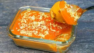 Dessert Recipe With 1 Cup Milk | Caramel Biscuit Milk Dessert Recipe | Caramel Milk Pudding Recipe