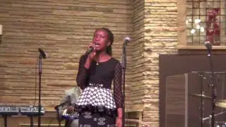 Sunday 10/09/16: Christel Singing as Jesus Power Choir.