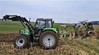 Deutz-Fahr DX 3.65 mit D 353-90 Eberhardt Pflug im Teamwork!