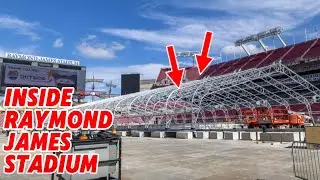 CAN'T WAIT! Inside the NHL Stadium Series Build at Raymond James Stadium! Tent & Ice Rink Work