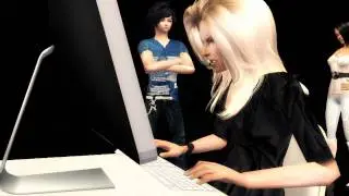 Tears dripping from her eyes (A TechnoMicky dedication) -Sims 2