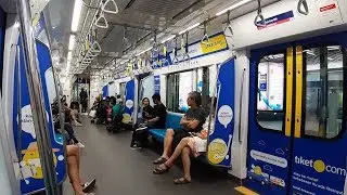 MRT 'RATANGGA' Jakarta from BUNDARAN HI station to LEBAK BULUS GRAB station