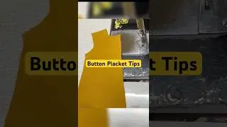 How to Sew a Clean Button Placket for Beginners! #shorts #tutorial #sewing