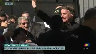 Bolsonaro desembarca em Chapecó para evento no Rio Grande do Sul