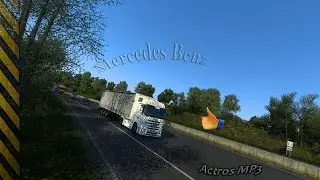 Обзор Мод Mercedes Benz Actros MP3 версия 1.0 ETS 2 1.40