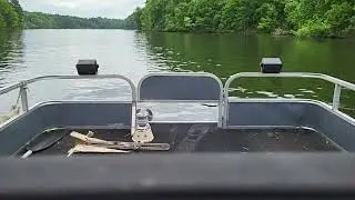 This Calm Lake Ride was exactly what we needed #pontoon #pontoonlife